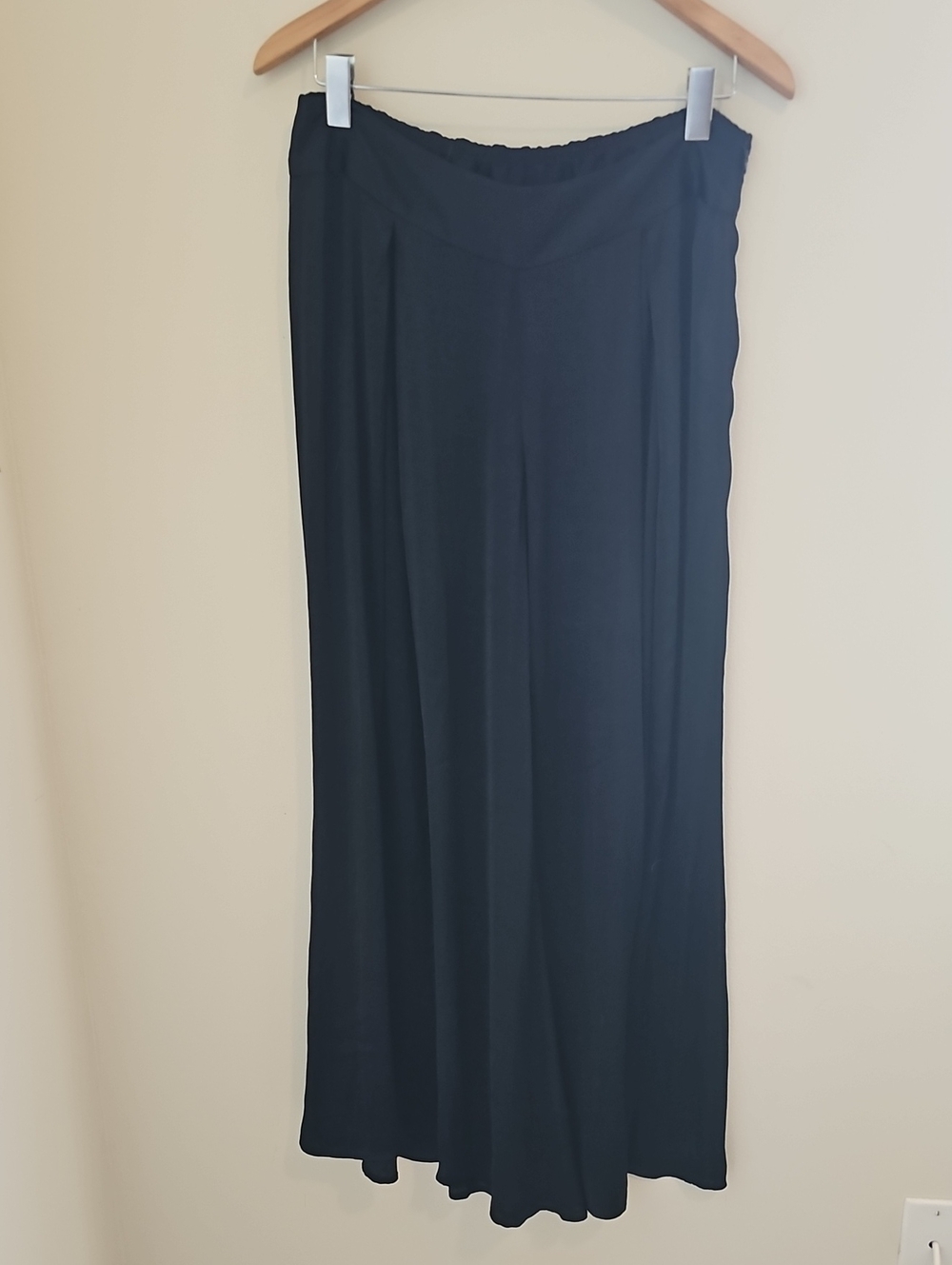 Soft Surroundings Black Wide Leg Palazo Style Pants‎ Side Zipper. Small